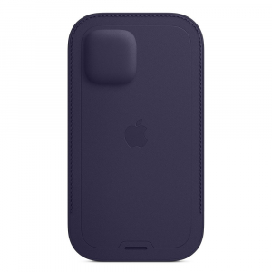 Apple MagSafe-rögzítésű bebújtatós iPhone 12/12 Pro bőrtok mély ibolyaszín (mk0a3zm/a)