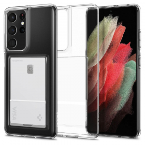 Spigen Crystal Slot Samsung Galaxy S21 Ultra 5G tok átlátszó (ACS02581)