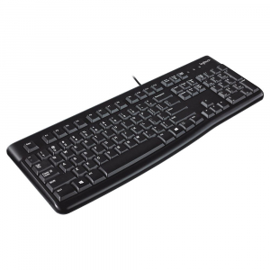 Logitech K120 USB billentyűzet US fekete OEM  (920-002479)