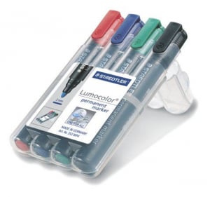 STAEDTLER "Lumocolor 352" alkoholos marker 2 mm kúpos 4 különböző szín (352 WP4)