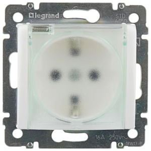 Legrand Valena IP44 2P+F csatlakozóaljzat csapófedéllel fehér (774220)