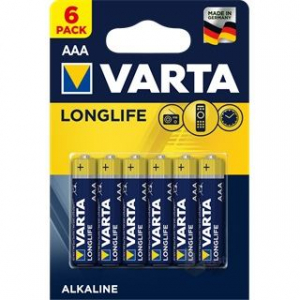 Varta Longlife alk&aacute;li elem AAA 6db (4103101416)