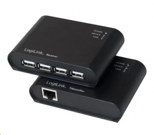 LogiLink UA0230 4 Portos USB 2.0 HUB fekete