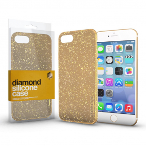 Xpro Apple iPhone 12 Mini készülékhez szilikon tok, Diamond Arany