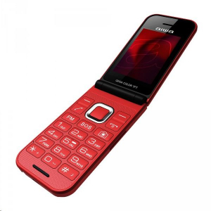 Aiwa FP-24RD Dual-Sim mobiltelefon fekete-piros
