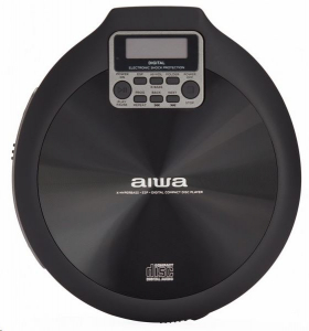Aiwa PCD-810RD hordozható CD lejátszó fekete-piros