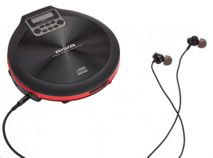 Aiwa PCD-810RD hordozható CD lejátszó fekete-piros