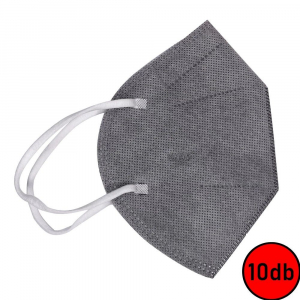 KN95 egészségügyi maszk 10db/csomag szürke