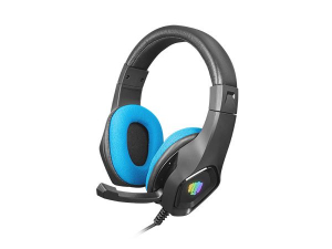 natec NFU-1679 Fury Phantom mikrofonos gamer fejhallgató fekete-kék
