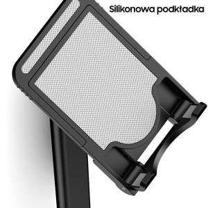 Usams ZJ059ZJ01 összecsukható asztali tablet és telefontartó fekete (1345793)