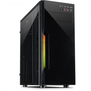 Inter-Tech B-42 RGB táp nélküli ablakos ház fekete (88881320)