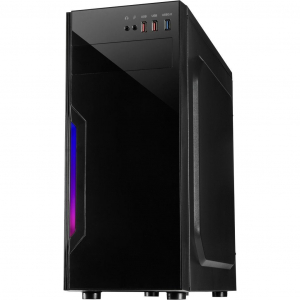 Inter-Tech B-42 RGB táp nélküli ablakos ház fekete (88881320)