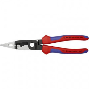 Knipex 13 82 200 Többfunkciós villanyszerelő fogó, kombinált fogó, érvéghüvely krimpelő fogó max. 50 mm2-ig