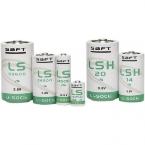 1/2 AA lítium elem, forrasztható, 3,6V 1200 mAh, forrfüles, 15 x 25 mm, Saft LS14250CNA