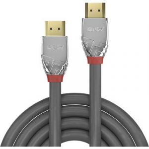 LINDY HDMI Csatlakozókábel [1x HDMI dugó - 1x HDMI dugó] 10.00 m Szürke