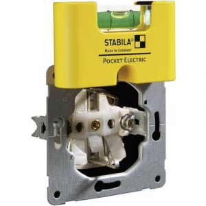 Stabila mágneses zsebvízmérték, mini vízmérték 7 cm-es 1 mm/m Stabila POCKET ELECTRIC 17775