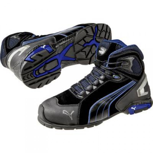 PUMA Safety Rio Black Mid 632250-45 Biztonsági csizma S3 Méret: 45 Fekete, Kék 1 pár