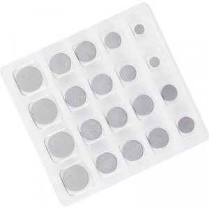 Lítium gombelem készlet, 20 db, Conrad Energy 2xCR1025/CR1620/CR1632/CR2016/CR2430/CR2450, 4xCR2025/CR2032