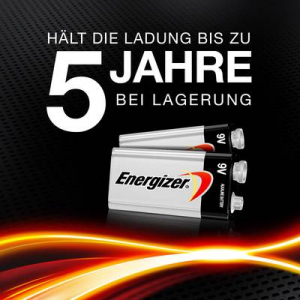 9V-os elem, alk&aacute;li mang&aacute;n, 9V, Energizer Max 6LR61, 6LR21, 6AM6, 6LP3146, MN1604, A1604, E Block, LR22