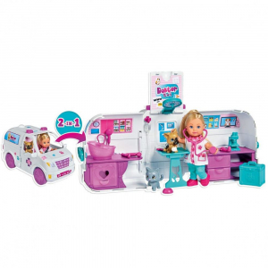 Simba Toys Evi Love: Doktor Evi állatorvosi szett mentővel (105733488)
