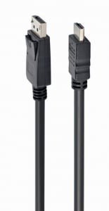 Gembird Displayport -> HDMI M/M kábel 5m fekete (CC-DP-HDMI-5M)