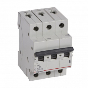 Legrand RX3 C20 6kA BIC 3 pólusú kismegszakító (419236)