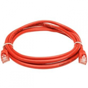 OEM RJ45 CAT5e UTP M/M adatkábel 1m piros (XUTPSZ1PIROS)