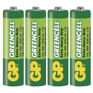 GP 1.5V Greencell ceruza (AA) elem (4db/zsugor)  (B1220)