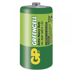 GP 1.5V Greencell 13G góliát (D) elem (2db/zsugor)  (B1240)