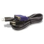 TRENDnet TK-CU06 D-SUB 15pin USB M/M KVM tk&aacute;bel 1.8m fekete (TK-CU06)