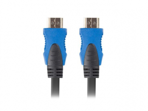 Lanberg HDMI összekötő kábel 3m fekete-kék (CA-HDMI-20CU-0030-BK)
