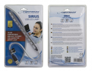 Esperanza Sirius USB-s notebook lámpa (EA148)