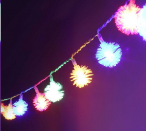 IRIS Zúzmara alakú 3cm/10m/több színű/80db LED-es/USB-s fénydekoráció  (314-17)
