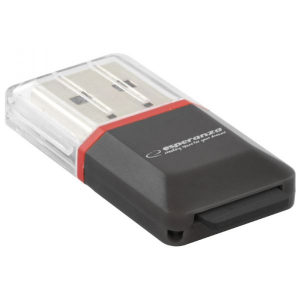Esperanza EA134K MicroSD - USB 2.0 kártyaolvasó fekete