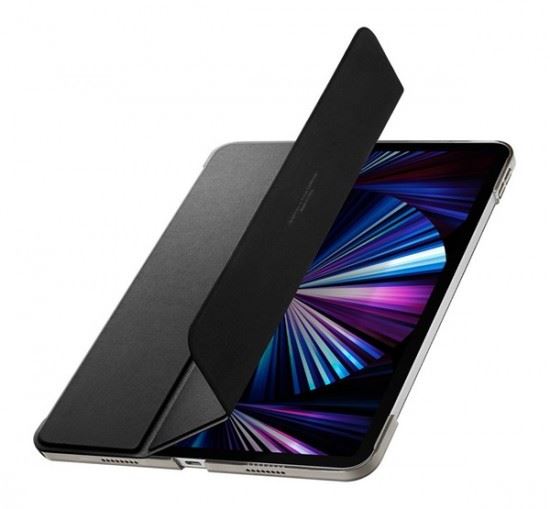 Spigen Smart Fold Apple iPad Pro 11" (2021) oldalra nyíló tok, fekete (ACS02887)