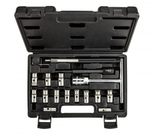 NEO Tools 11-885 Injektor fészek maró és tisztító készlet 17db