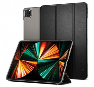 Spigen Smart Fold Apple iPad Pro 12.9" (2021) oldalra nyíló tok, fekete (ACS02882)