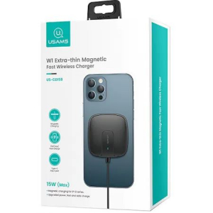 Usams CD159DZ01 W1 Magsafe mágneses vezeték nélküli töltő 15W (1349796)