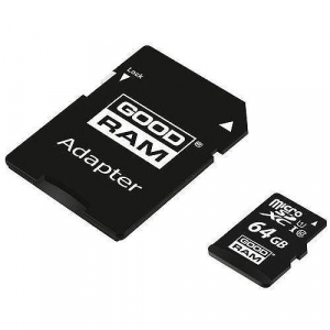 64GB microSDXC Goodram UHS-I U1 C10 memóriakártya + adapter (M1AA-0640R12)