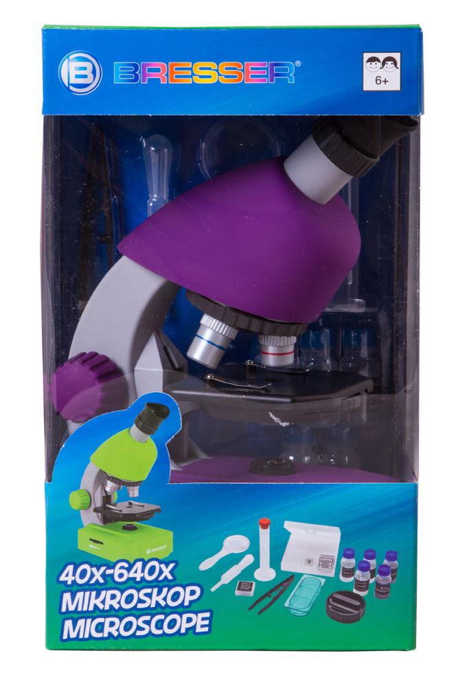 Bresser Junior 40x-640x mikroszkóp lila (70121)