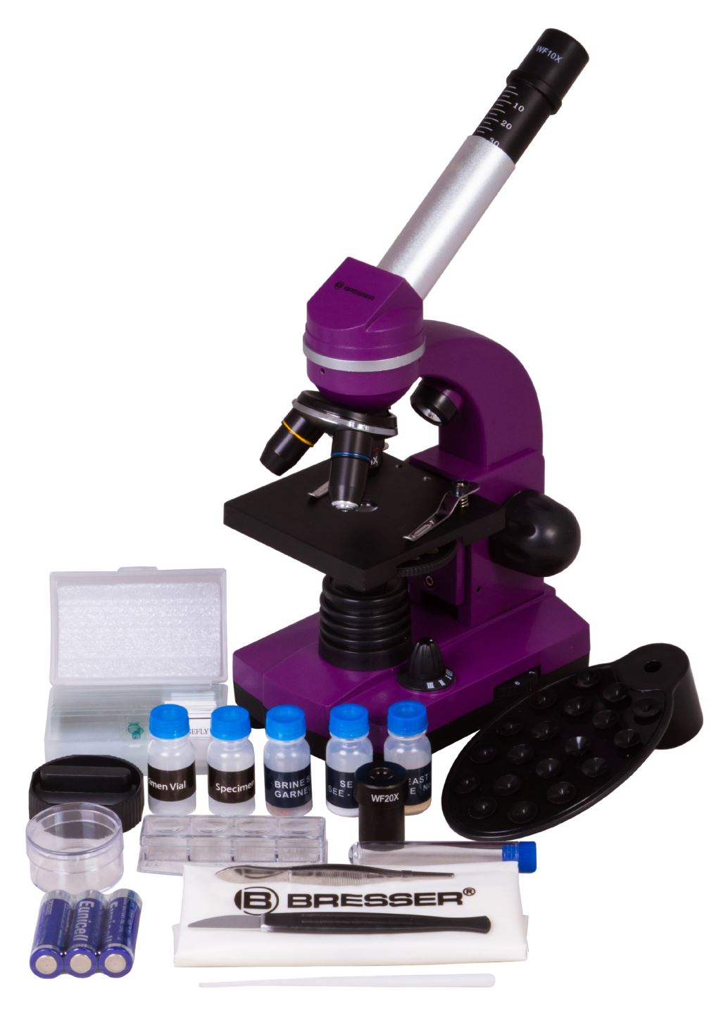 Bresser Junior Biolux SEL 40–1600x mikroszkóp lila (74321)