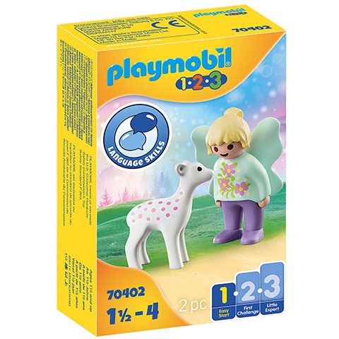 Playmobil: 1-2-3 - Tündérke őzgidával (70402P)