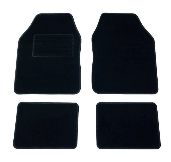 Carpoint 4 részes, autós szőnyegszett, műanyagszövet, fekete színű (370320816)