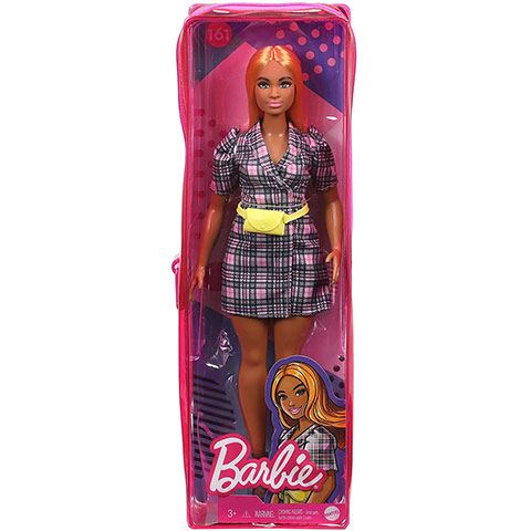Mattel Barbie Fashionista baba kockás ruhában (FBR37/GRB53)