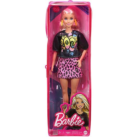 Mattel Barbie Fashionista baba Rock-os pólóban (FBR37/GRB47)