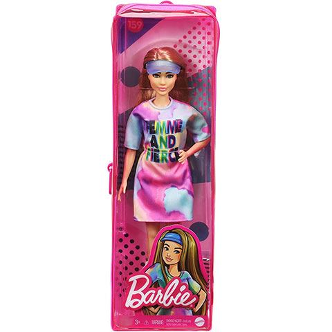 Mattel Barbie Fashionista baba színes pólóban (FBR37/GRB51)