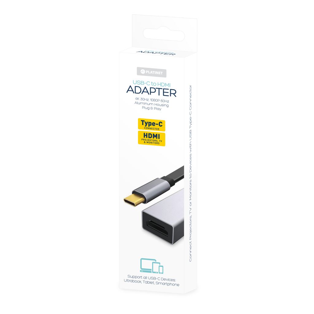 Platinet Adapter Type-C to HDMI 4K (PMMA9087)