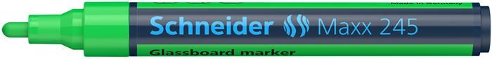 Schneider Maxx 245 üvegtábla marker zöld (124504)