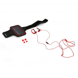 Platinet Headset 3.5mm Jack Kimenettel, Karpánttal Piros (42930)