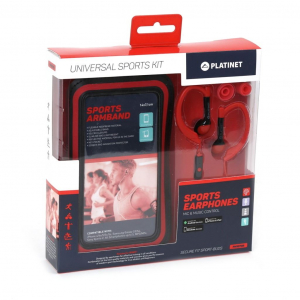 Platinet Headset 3.5mm Jack Kimenettel, Karpánttal Piros (42930)